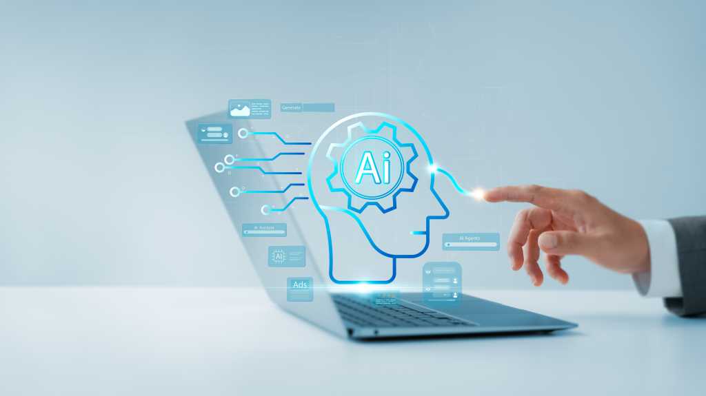 Agentic AI, Laptop, AI, Hand