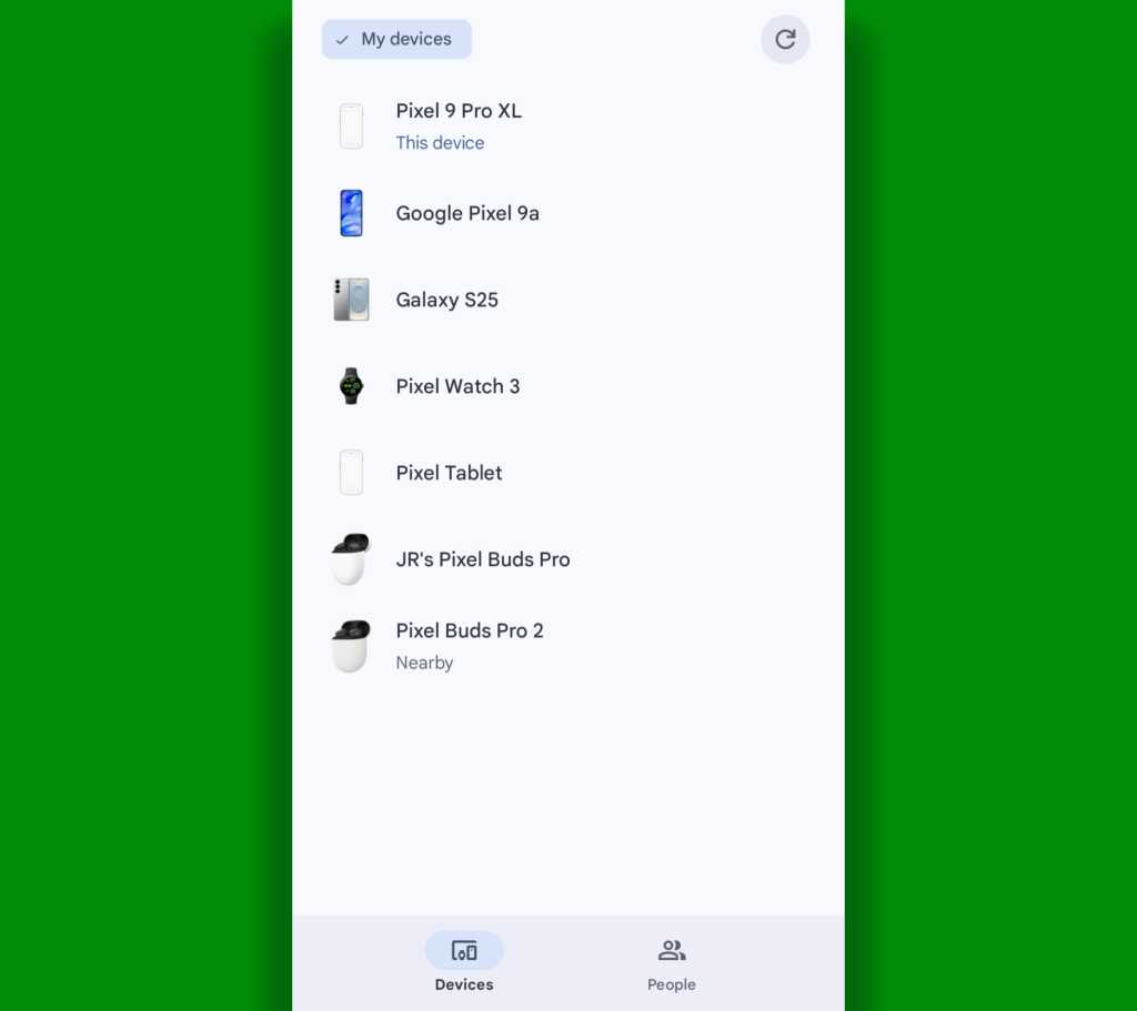 Google Find Hub Android app